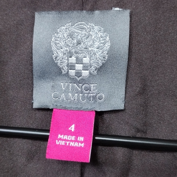 Vince Camuto Plaid Two Tone Double-Breasted Blazer Women's 4 Brown Office Career - Picture 9 of 10